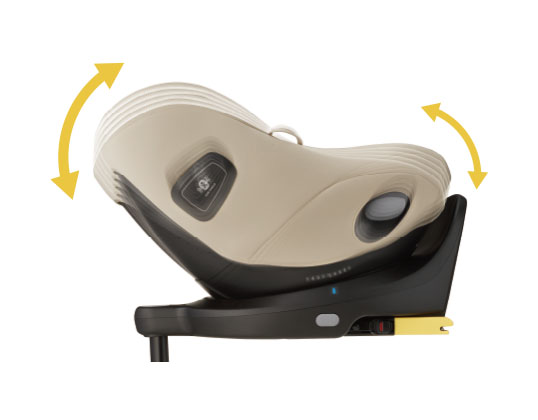 快適5段階リクライニング