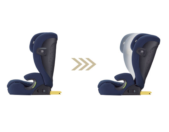 背もたれ角度調節