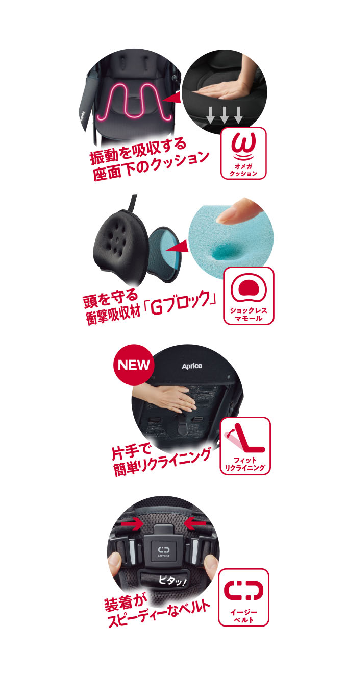 最新ベビーカー機能紹介