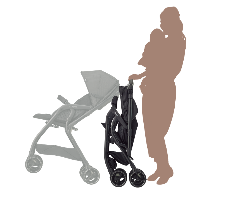 ワンタッチ開閉・安定自立設計