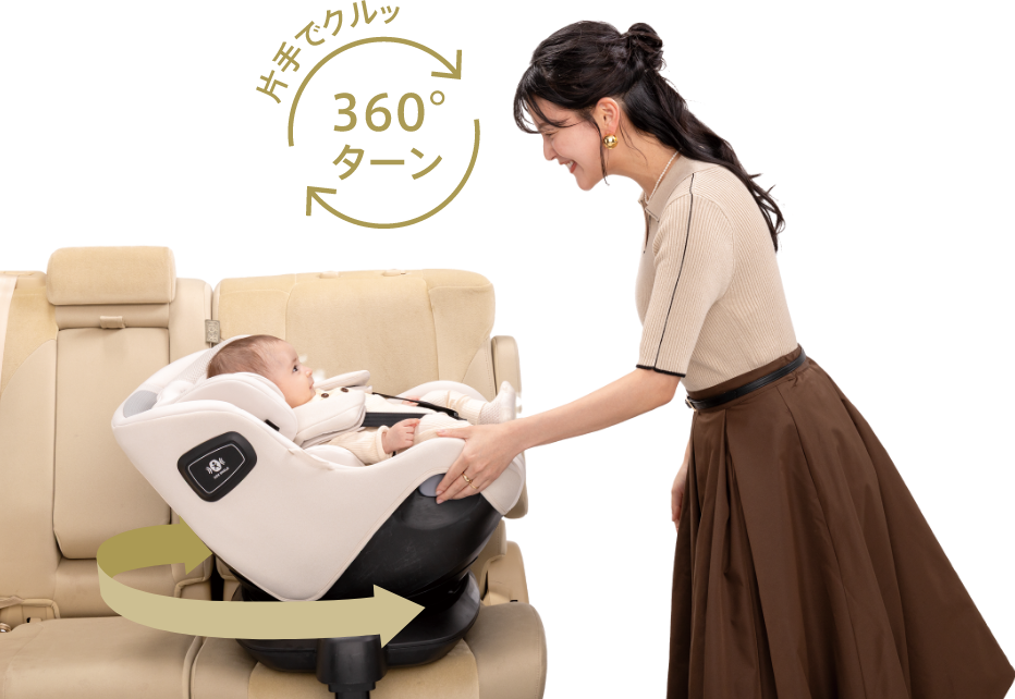 片手でクルッ360ターン